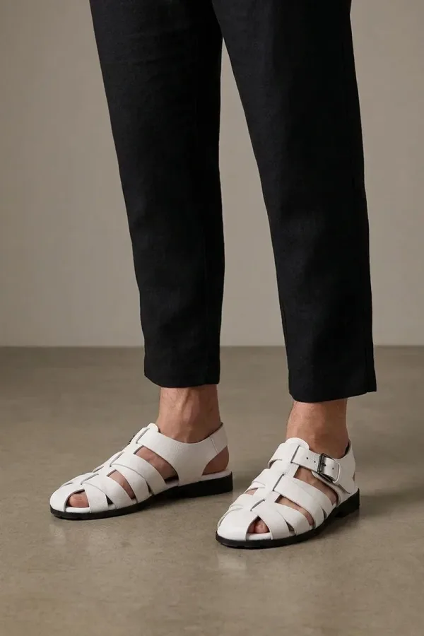 Burlington Fisherman Sandals – White – view 1