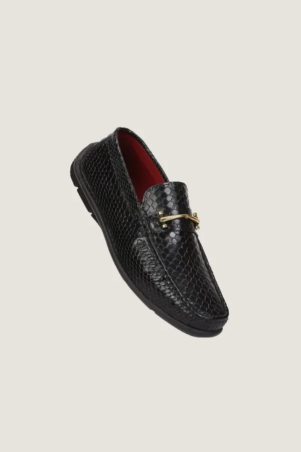 Dover Leather Driving Shoes – Black – view 1