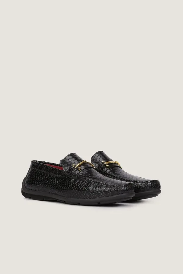 Dover Leather Driving Shoes – Black – view 3