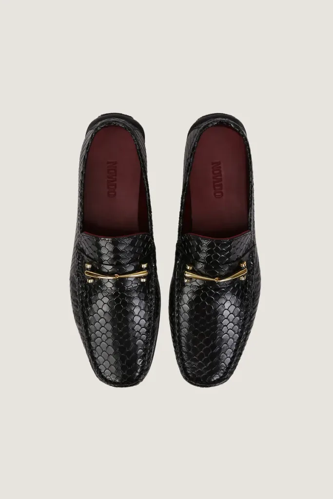 Dover Leather Driving Shoes – Black – view 4