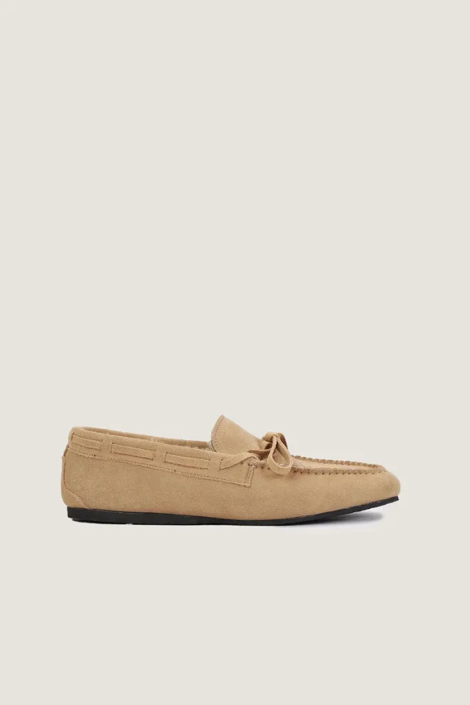 Gower Plush-Lined Suede Loafers – Camel – view 2