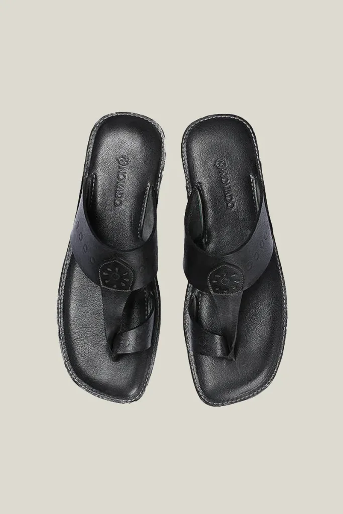 Grosvenor Kolhapuri Sandals – Black – view 2