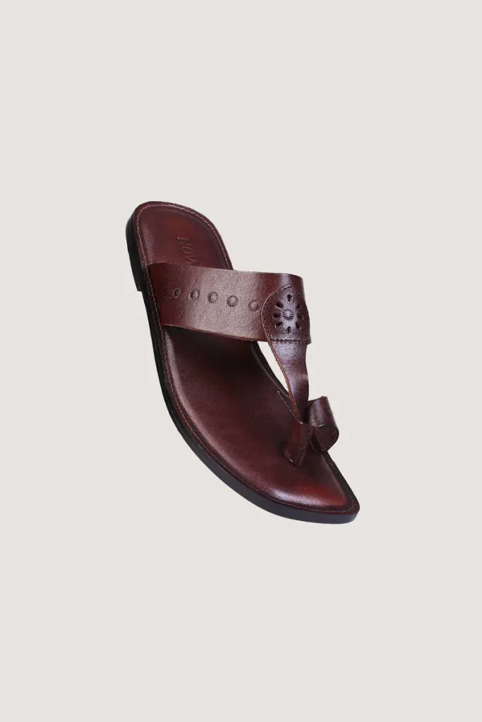 Grosvenor Kolhapuri Sandals – Dark Brown – view 2