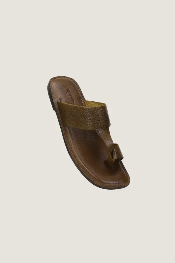 Grosvenor Kolhapuri Sandals – Olive – view 2