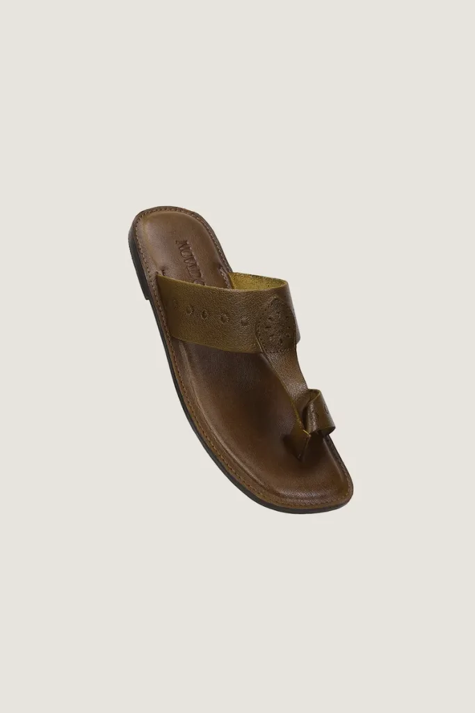 Grosvenor Kolhapuri Sandals – Olive – view 2