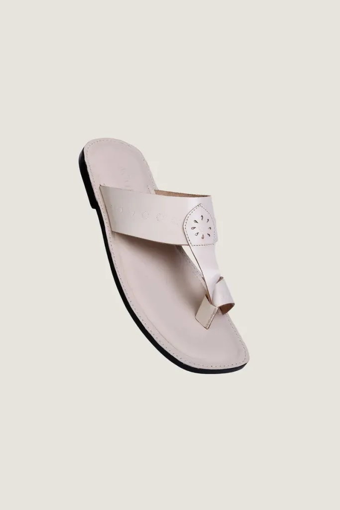 Grosvenor Kolhapuri Sandals – White – view 2