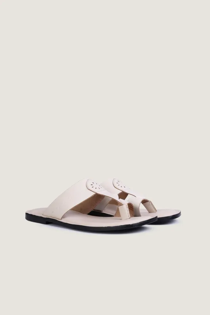 Grosvenor Kolhapuri Sandals – White – view 4