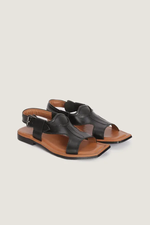 Hanover Peshawari Chappals – Black – view 4