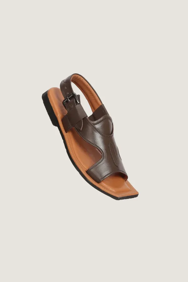 Hanover Peshawari Chappals – Brown – view 1
