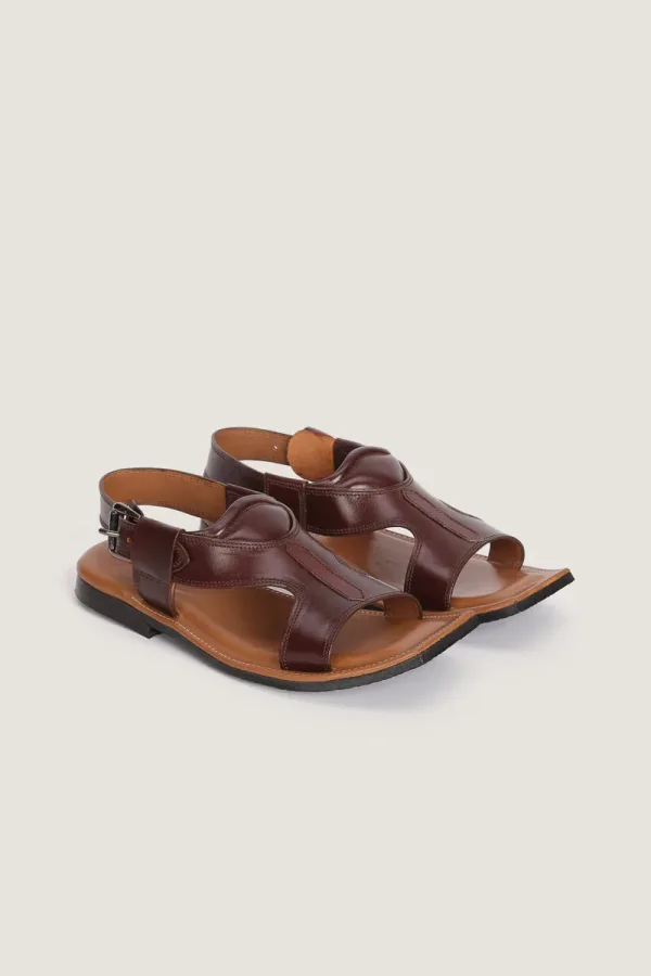 Hanover Peshawari Chappals – Burgundy – view 4