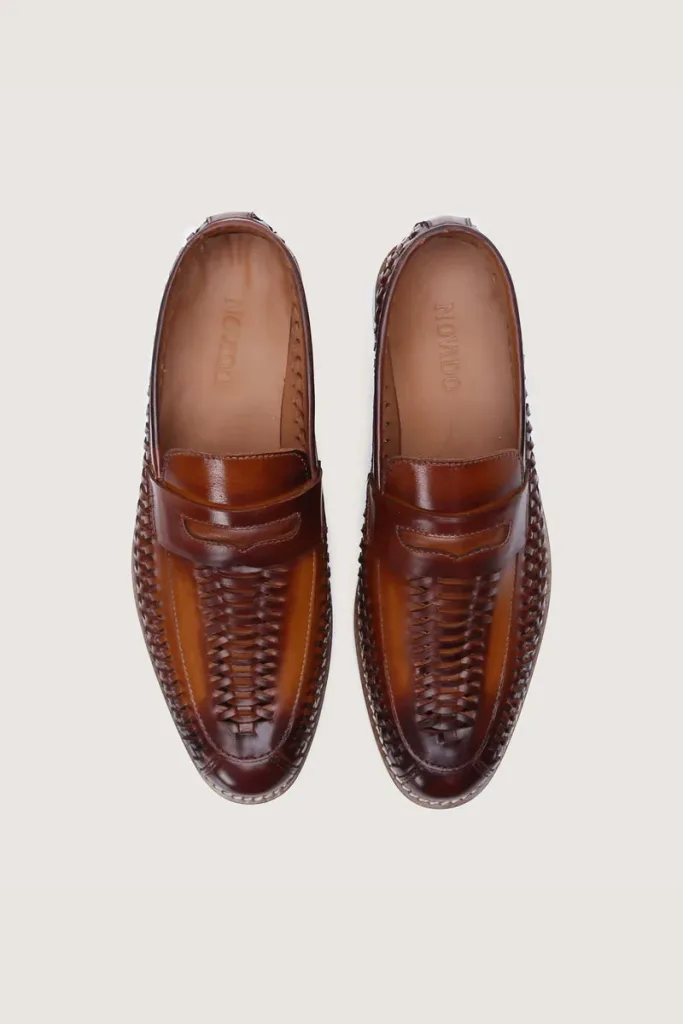 Lombard Leather Loafers – Tan – view 3