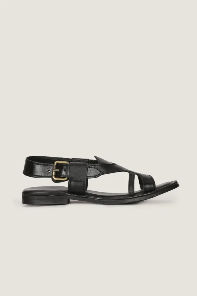 Maddox Peshawari Chappals – Black – view 2