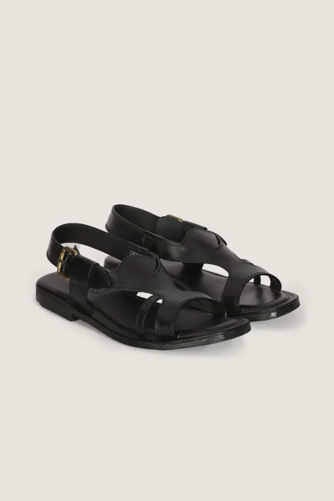 Maddox Peshawari Chappals – Black – view 3