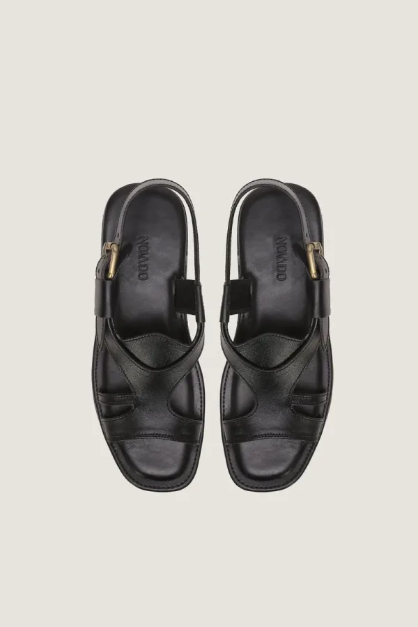 Maddox Peshawari Chappals – Black – view 4