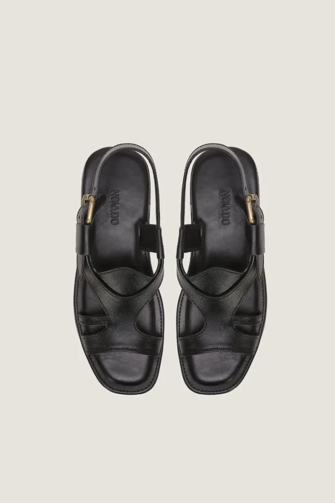 Maddox Peshawari Chappals – Black – view 4