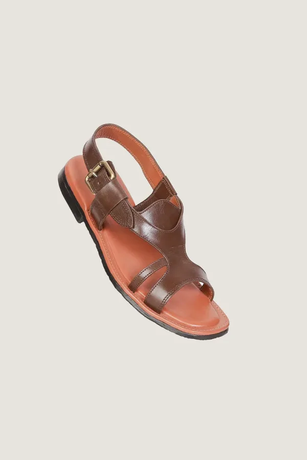 Maddox Peshawari Chappals – Brown and Chocolate – view 1