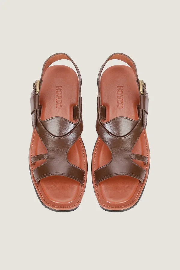 Maddox Peshawari Chappals – Brown and Chocolate – view 4