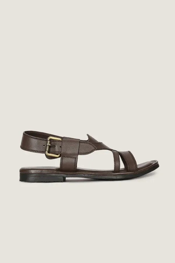 Maddox Peshawari Chappals – Chocolate Brown – view 2
