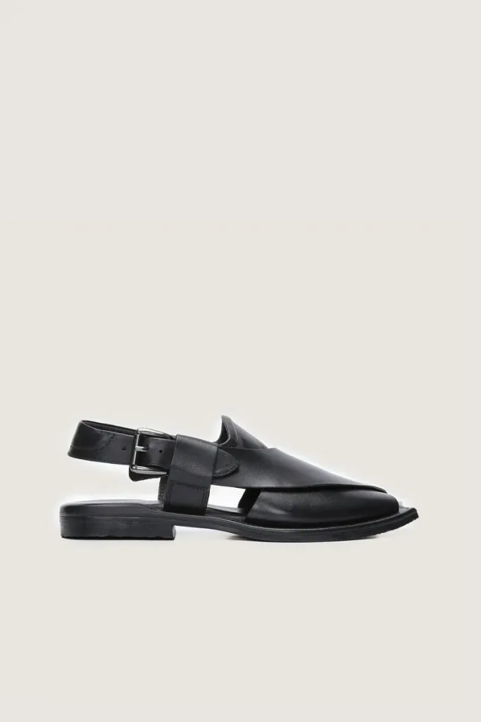 Manchester Peshawari Chappals – Black – view 3