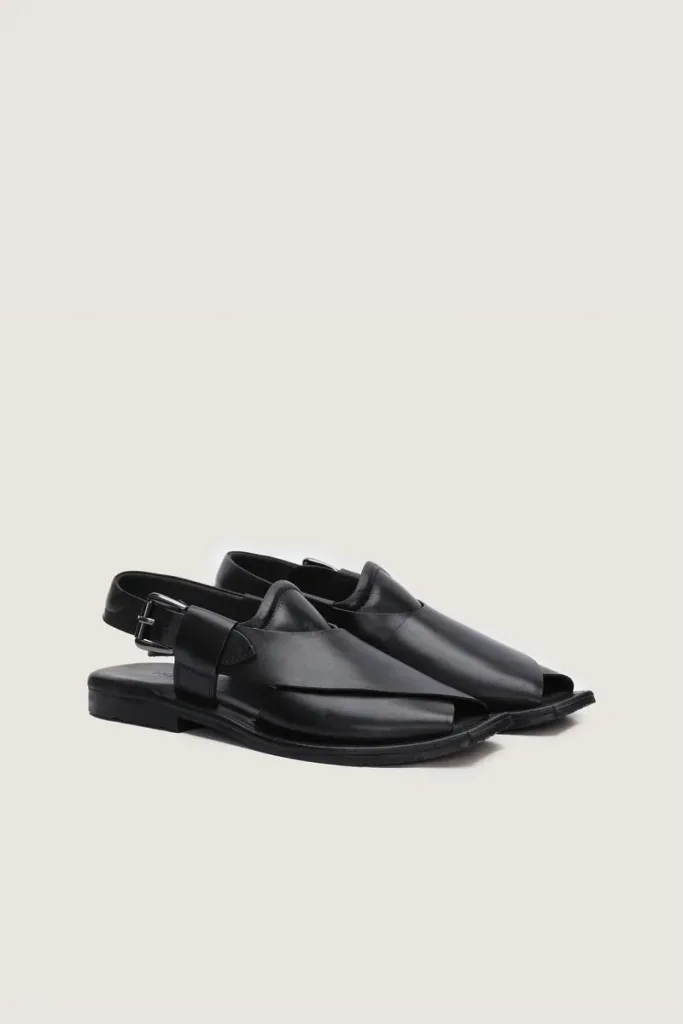 Manchester Peshawari Chappals – Black – view 4
