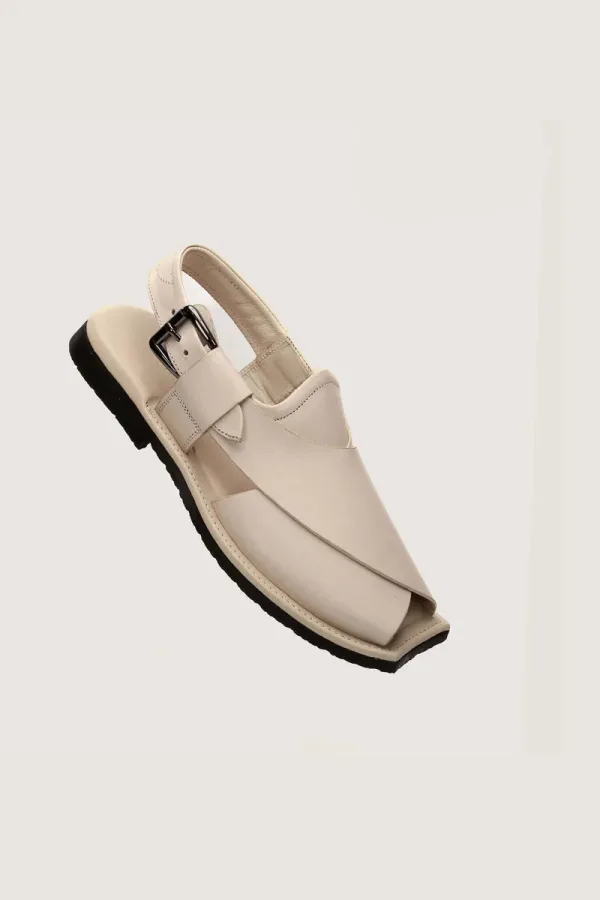 Manchester Peshawari Chappals – Off White – view 1