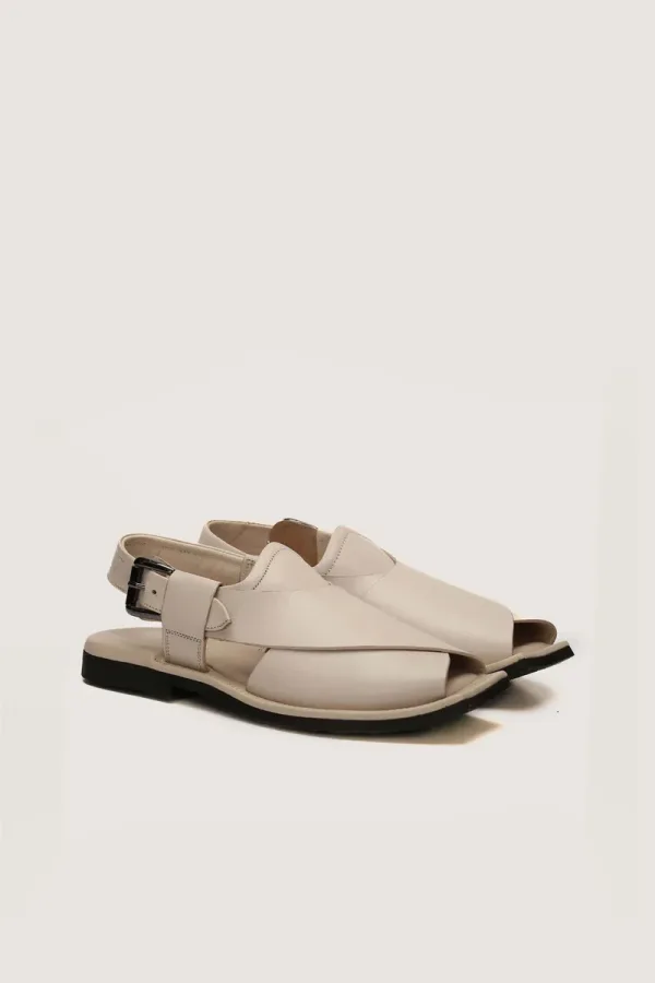 Manchester Peshawari Chappals – Off White – view 4