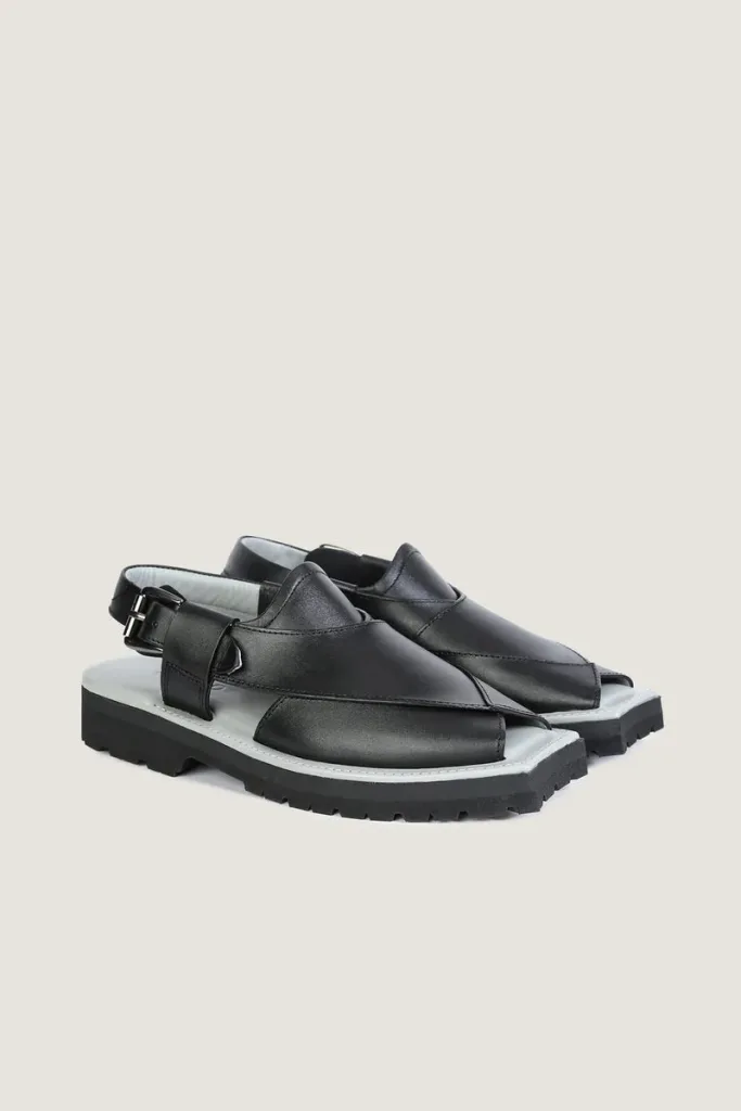 Marshall Peshawari Chappals – Black – view 4