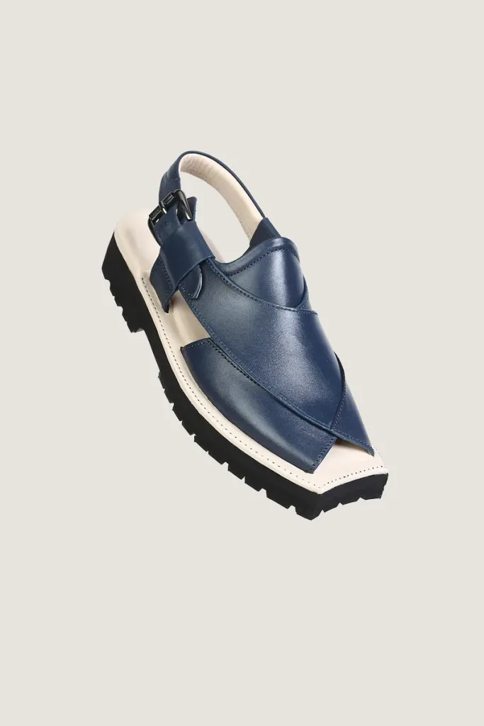 Marshall Peshawari Chappals – Blue – view 1