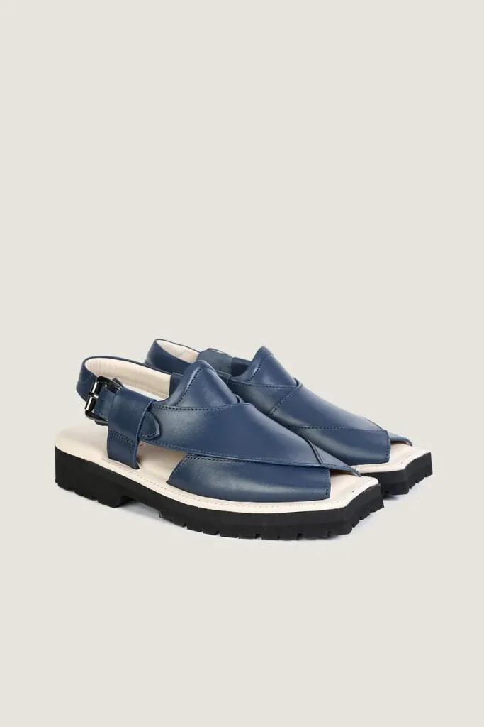 Marshall Peshawari Chappals – Blue – view 4