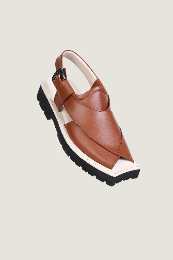 Marshall Peshawari Chappals – Brown – view 1