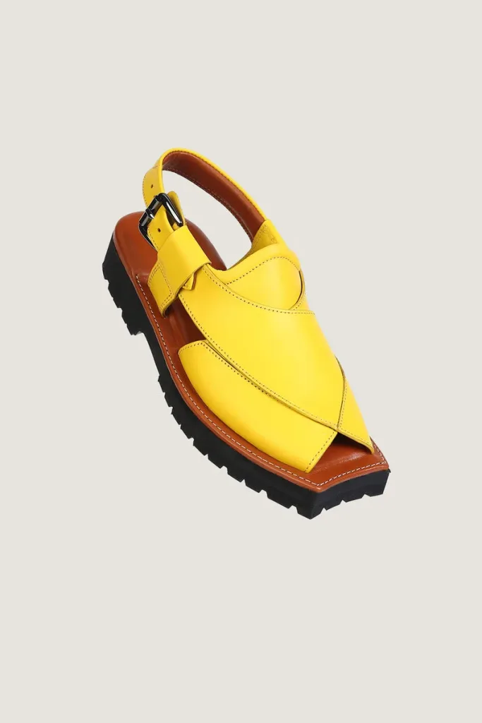 Marshall Peshawari Chappals – Mustard – view 1