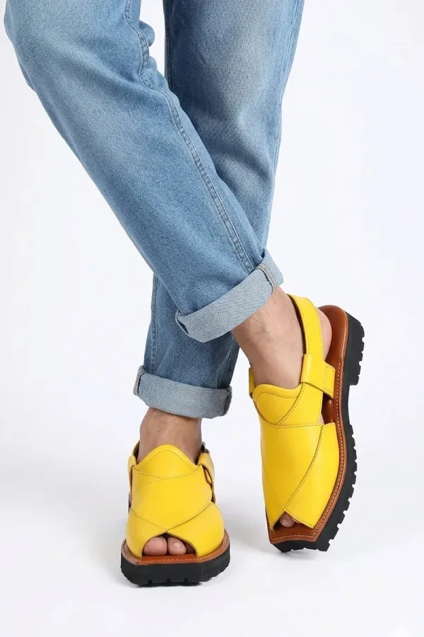 Marshall Peshawari Chappals – Mustard – view 2
