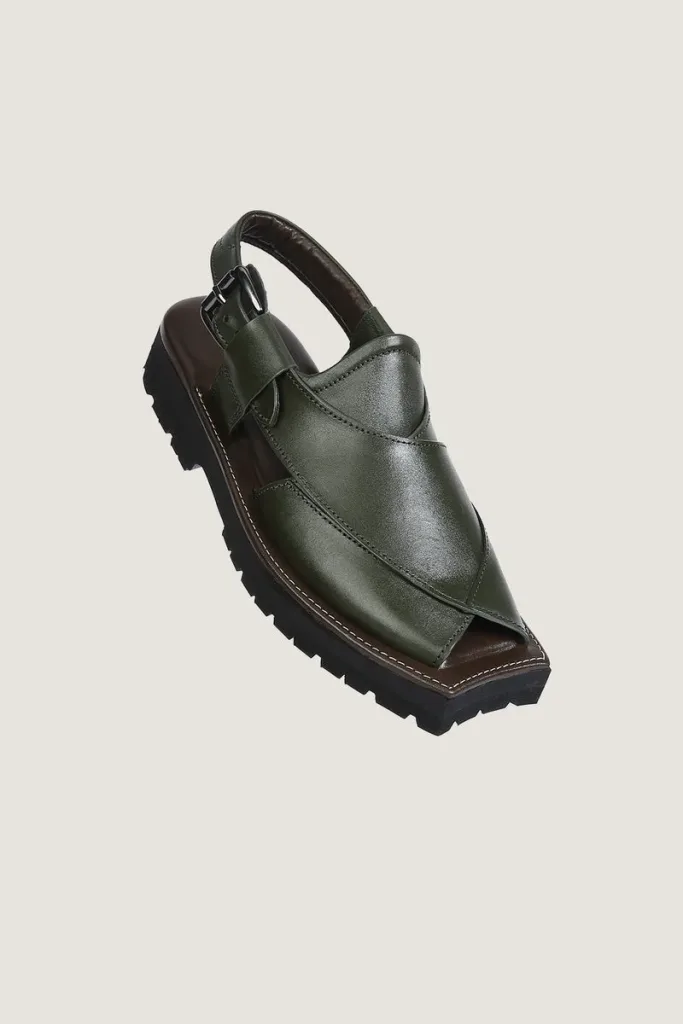 Marshall Peshawari Chappals – Olive – view 1