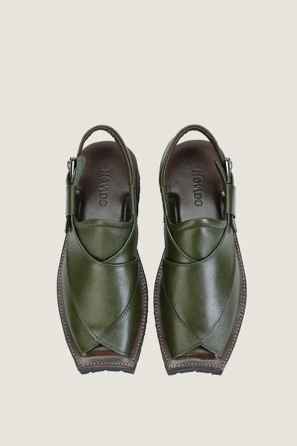Marshall Peshawari Chappals – Olive – view 4