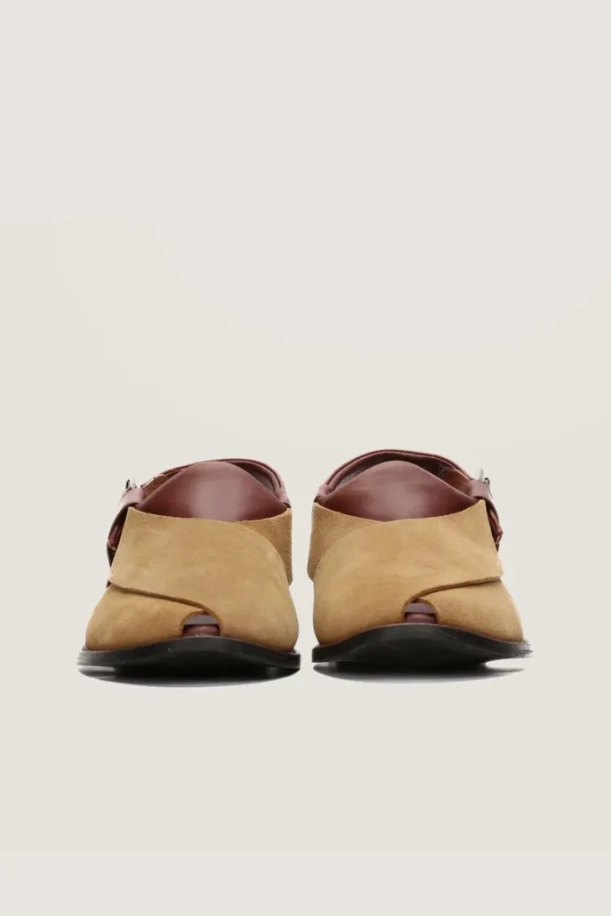 Montagu Peshawari Chappals – Camel and Brown 2 – view 4