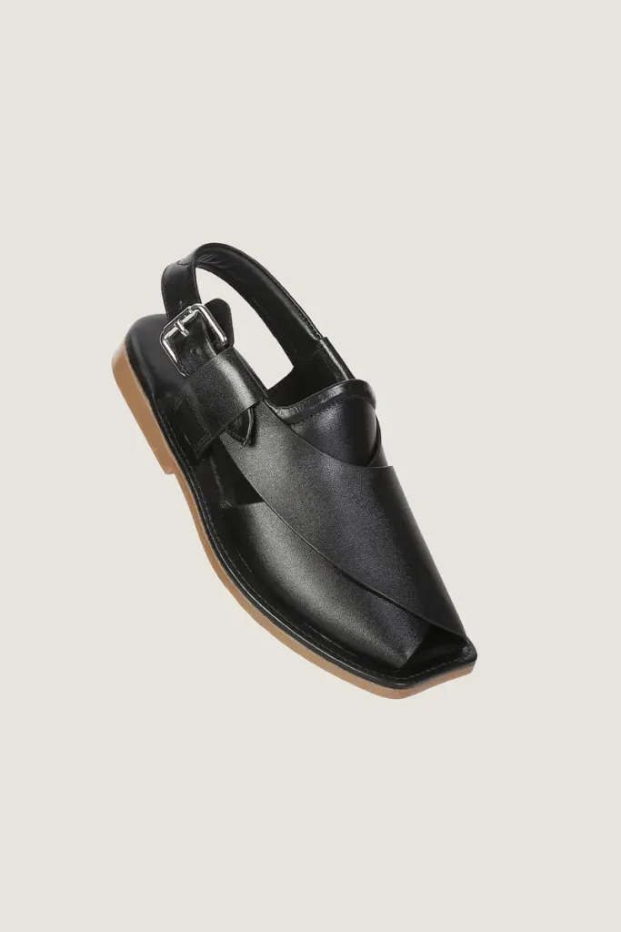 Orchard Peshawari Chappals – Black 2 – view 1