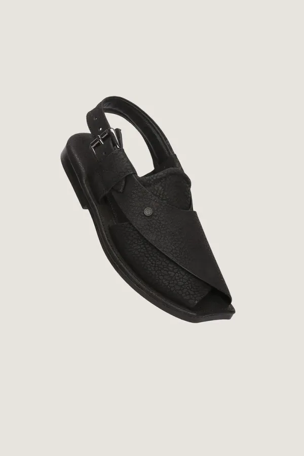 Orchard Peshawari Chappals – Black – view 1