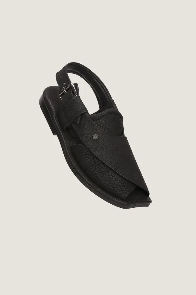 Orchard Peshawari Chappals – Black – view 1