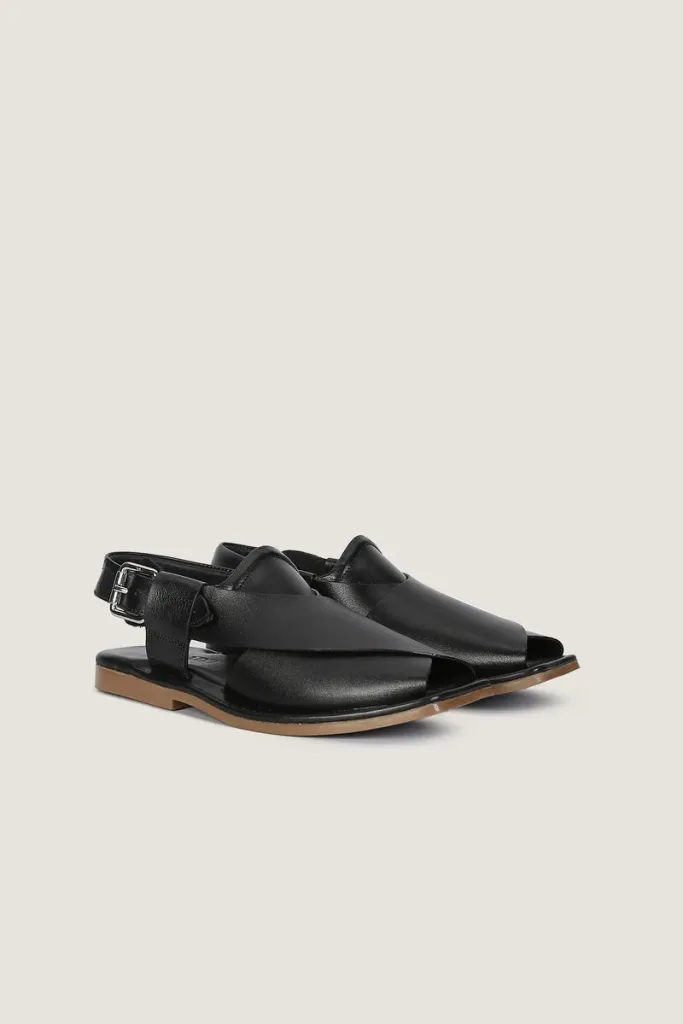 Orchard Peshawari Chappals – Black 2 – view 3