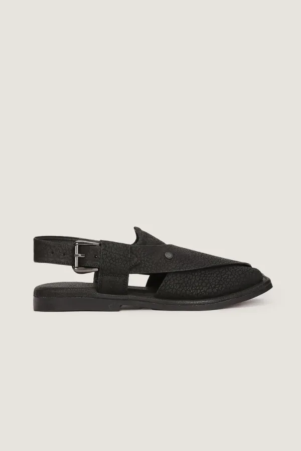 Orchard Peshawari Chappals – Black – view 3