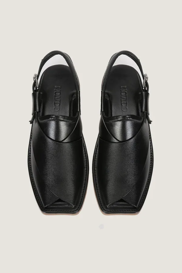 Orchard Peshawari Chappals – Black – view 4