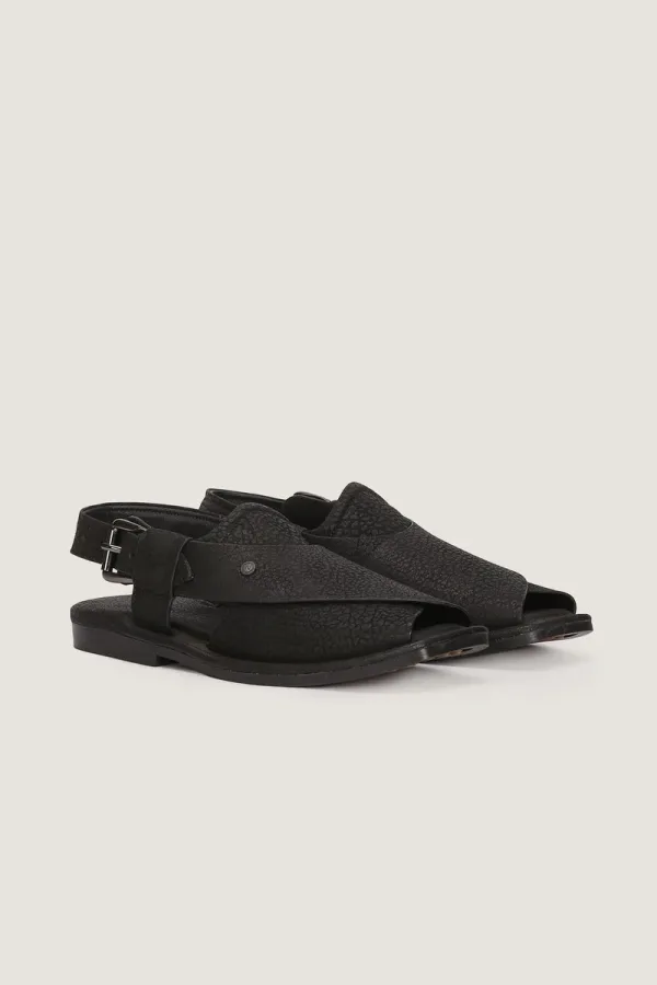 Orchard Peshawari Chappals – Black – view 4
