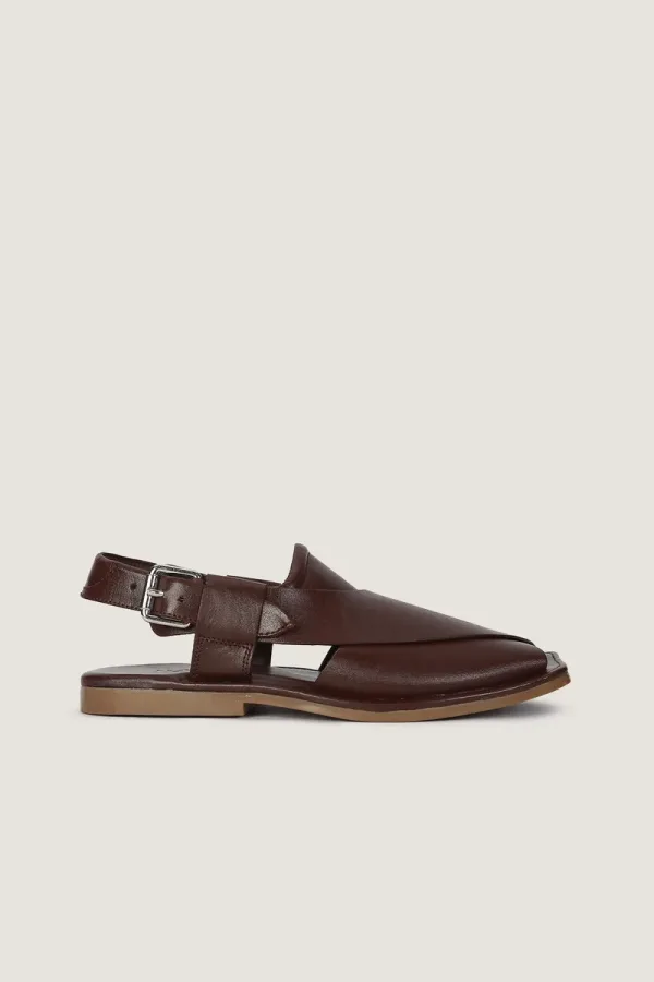 Orchard Peshawari Chappals – Burgundy – view 2