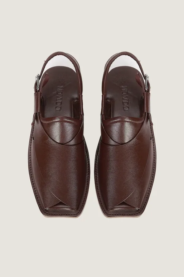 Orchard Peshawari Chappals – Burgundy – view 4