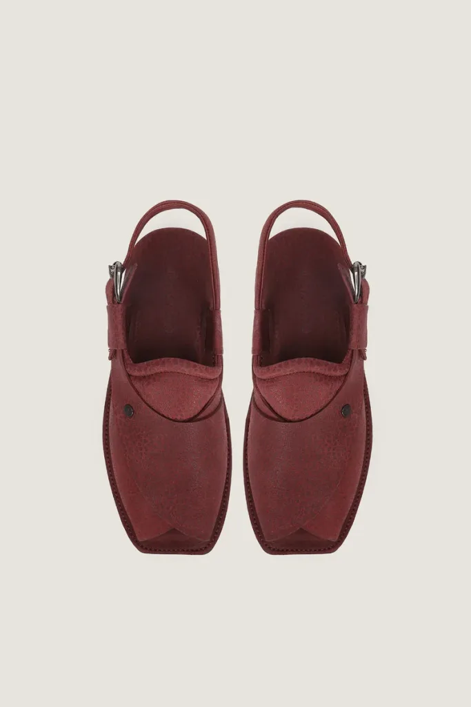Orchard Peshawari Chappals – Burgundy – view 4