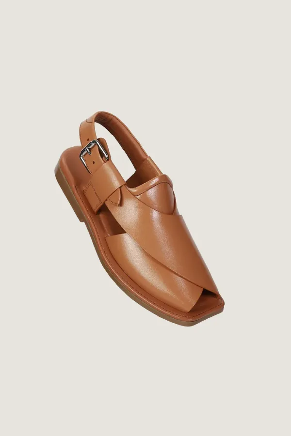 Orchard Peshawari Chappals – Sand – view 1