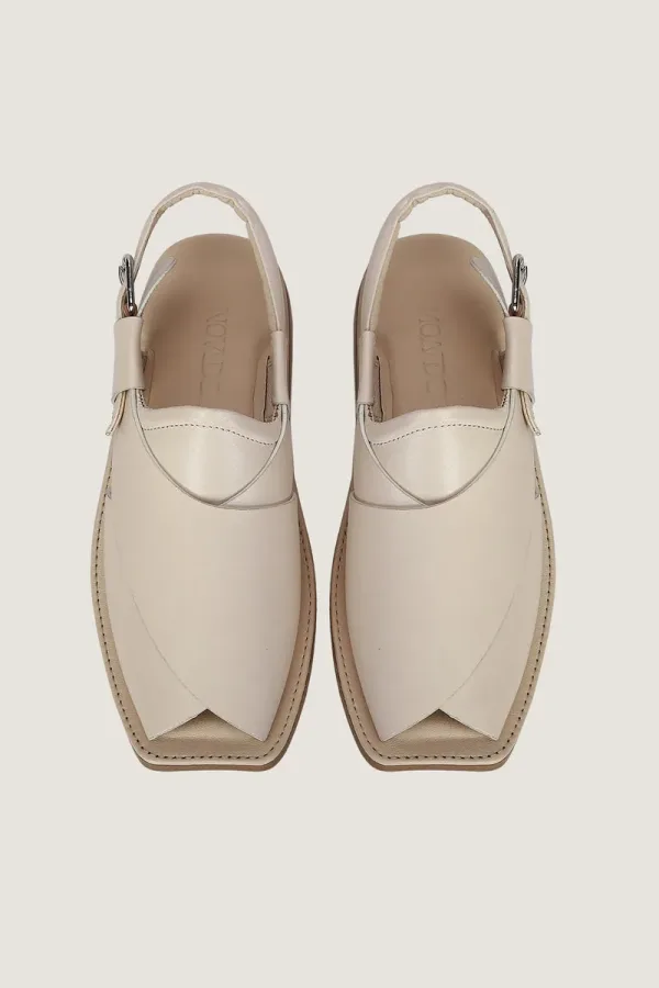 Orchard Peshawari Chappals – White – view 4
