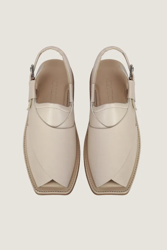 Orchard Peshawari Chappals – White – view 4