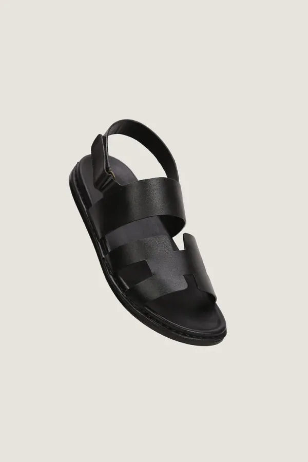 Poland Leather Sandals – Black – view 2