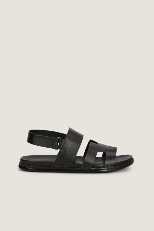 Poland Leather Sandals – Black – view 3